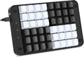 Single-Handed Programmable Mechanical Keyboard with Cherry MX Red Switch, 48 Programmable Keys, 8 Macro Keys, PBT Keycaps P8657