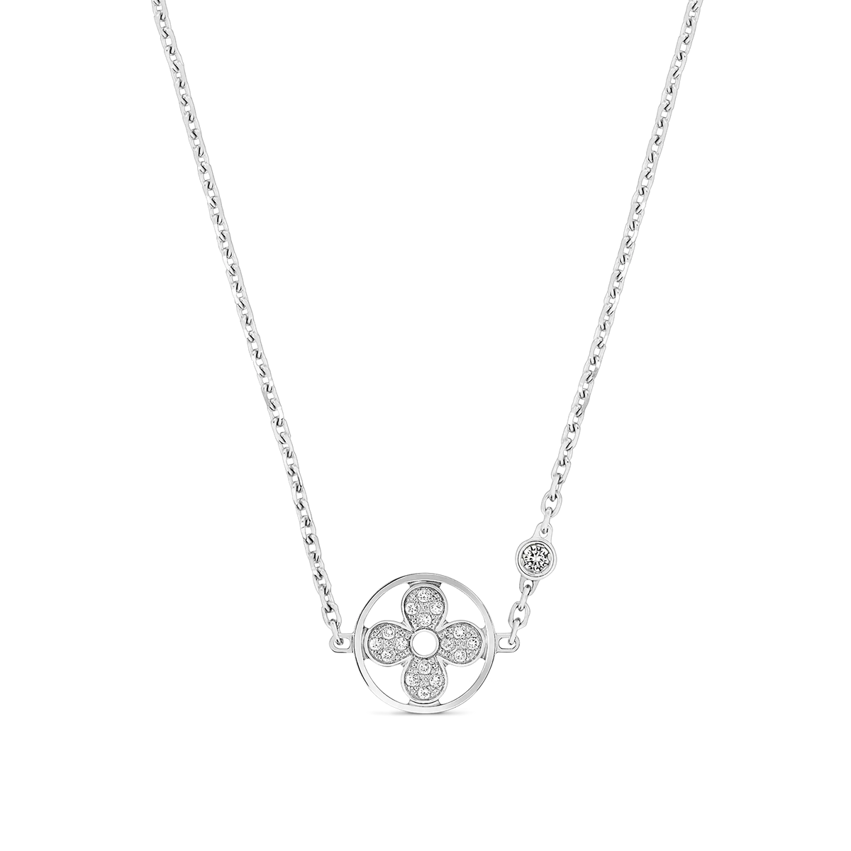 White Gold and Diamond Pendant P7603