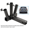 Heavy Duty 3 Flag Pole Holder Hitch Mount L3666