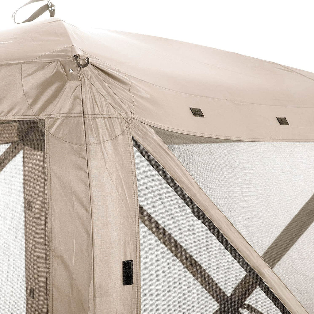 Tan Portable Outdoor Screened Canopy Shelter (2 Pack) Q204138