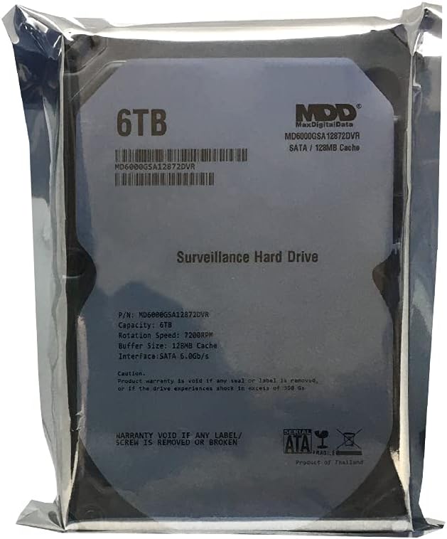 6TB 7200RPM 128MB Cache SATA 3.5 Internal Hard Drive D9756
