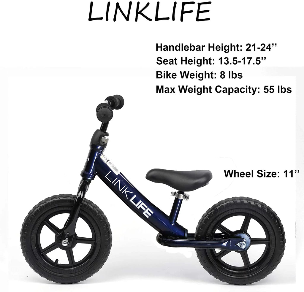 Blue 12 Inch No Pedal Kids Balance Bike A66821