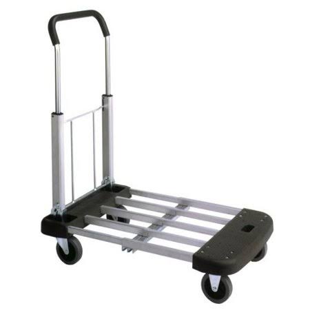 Aluminum Platform Truck with Telefolding Handle, 330 lbs Load Capacity J7787