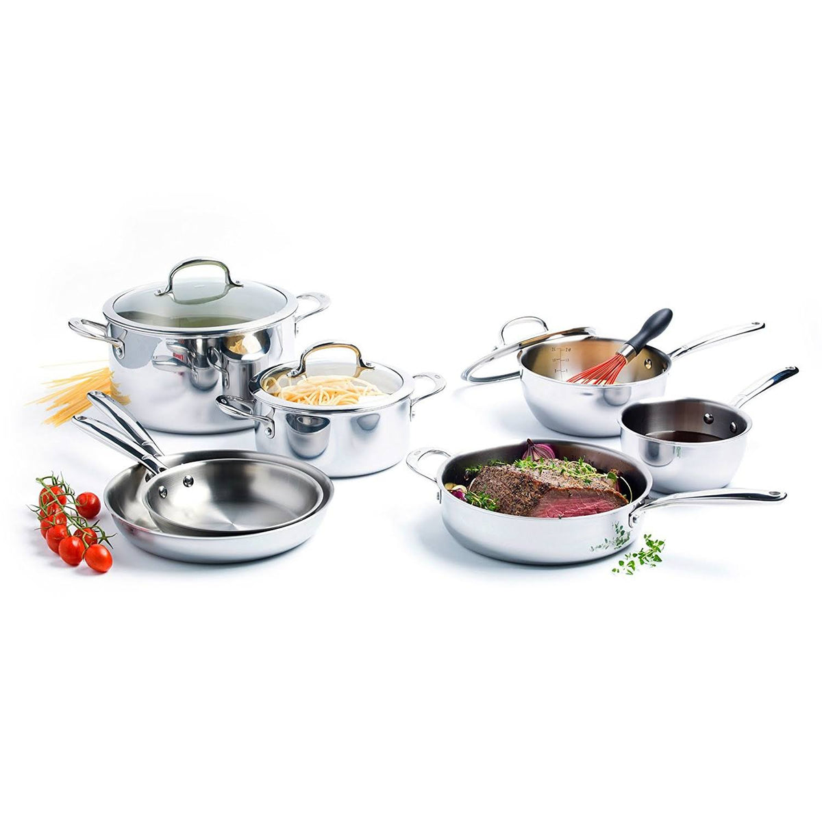 13-Piece Stainless Steel Cookware Set U24776