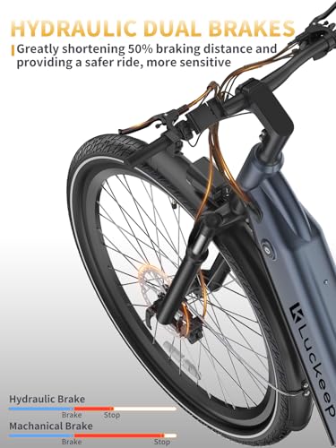 27.5" Electric Bike with 48V Battery, Front Suspension & Dual Hydraulic Brakes M92484