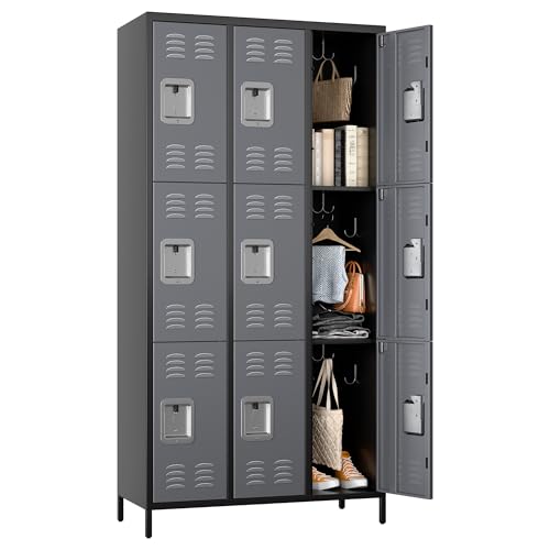 Metal Locker with 9 Doors T135