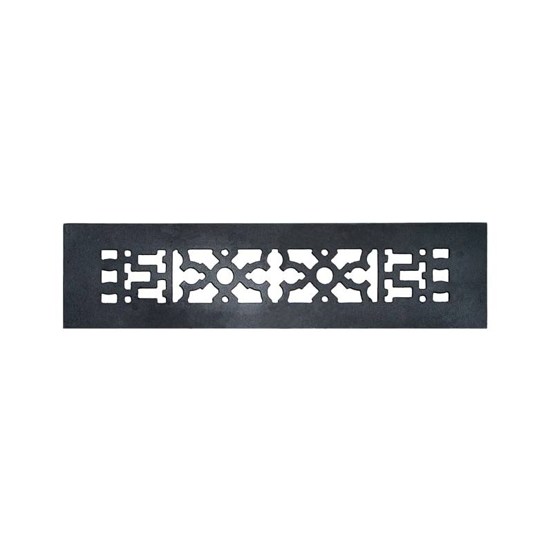 Black Cast Iron Grille with Screws Holes L50381