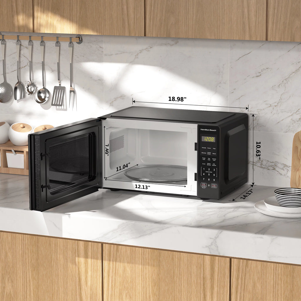 0.9 Cu ft Stainless Steel Countertop Microwave Oven E722