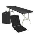 White Plastic Folding Table L517