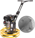 6.5HP Walk-Behind Power Trowel Concrete Surface Smooth Gasoline Motor Float Pan and Blades Included E7935