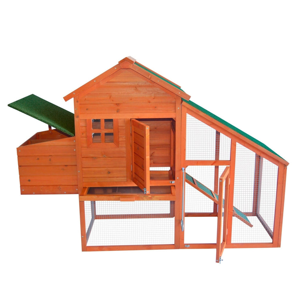 Large Wooden Chicken Coop V60382