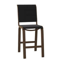 Textured Graphite Black Patio Bar Stool Z205407