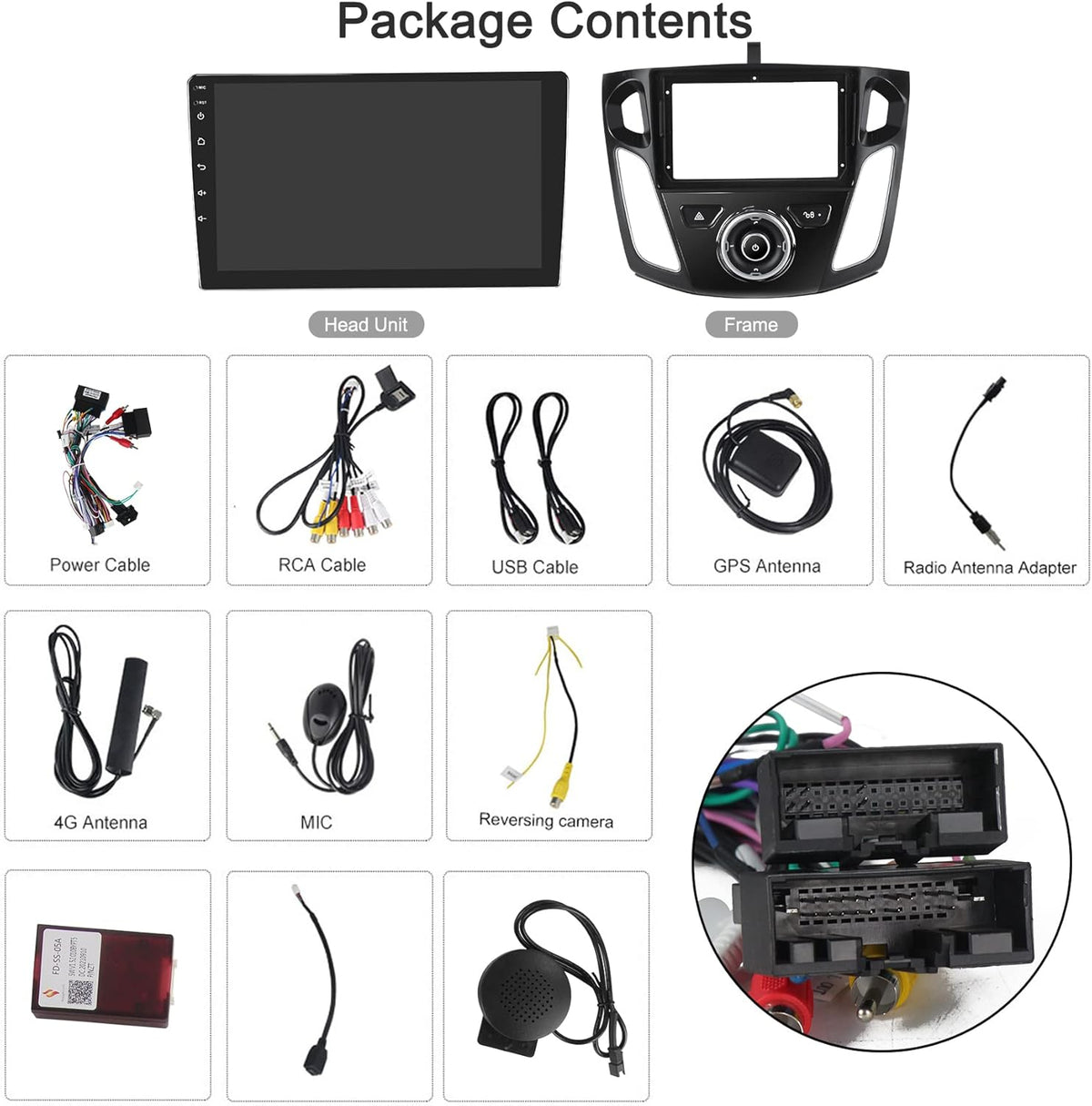 Android 10 Car Radio 9 inch IPS Touch Screen CarPlay Bluetooth C228