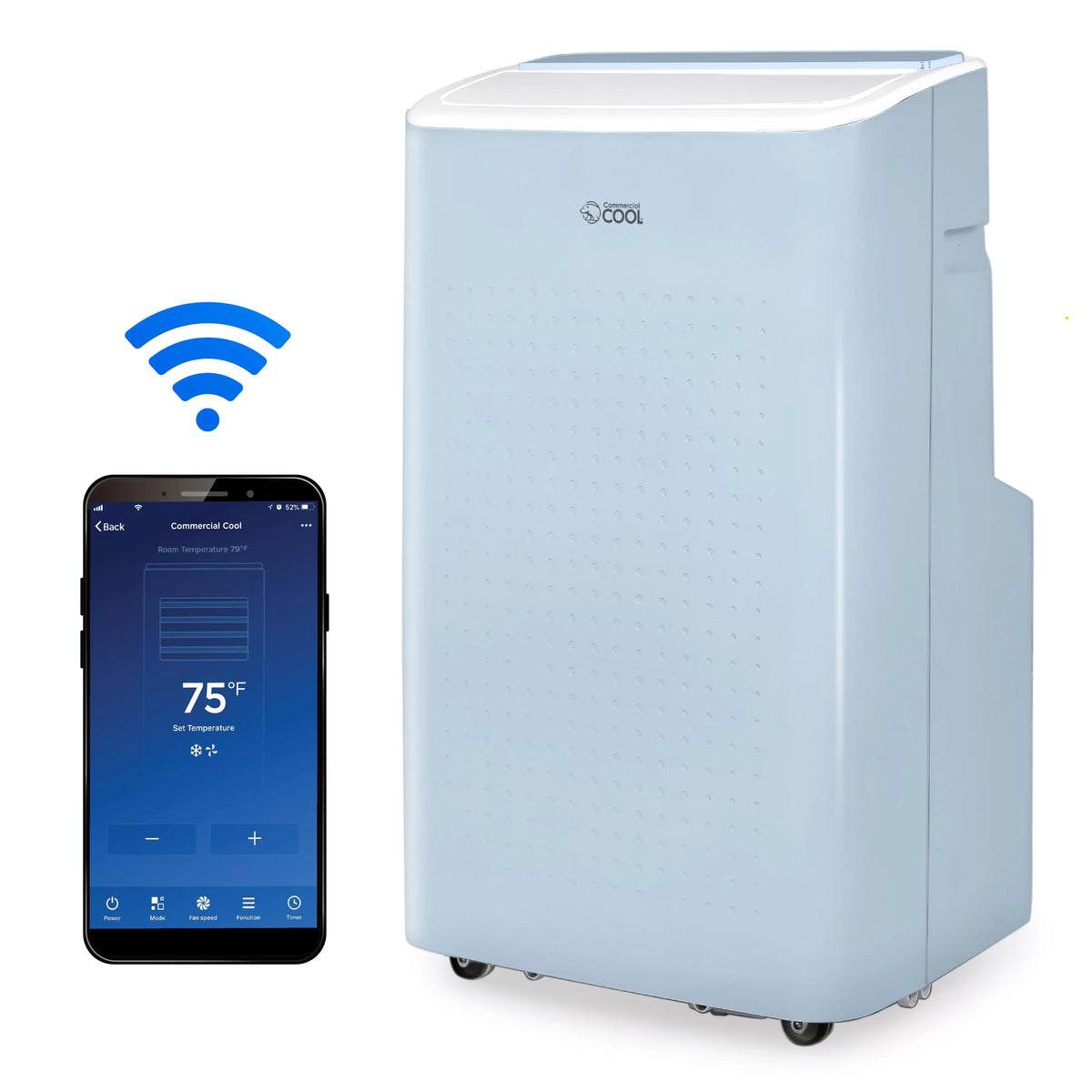 Portable Air Conditioner Dehumidifier & Fan 6,350 BTU Light Blue D14610