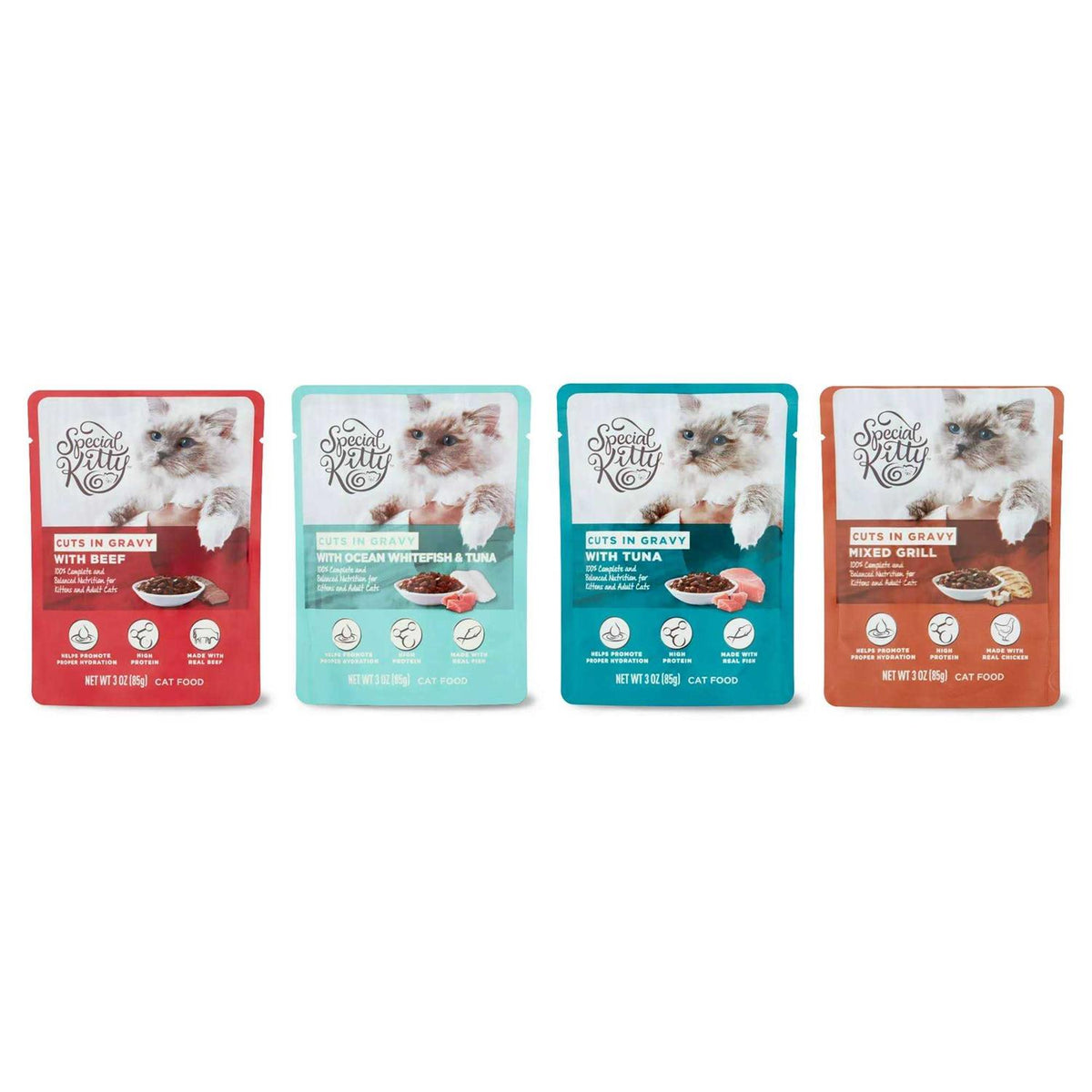 Cuts in Gravy Cat Food 3oz. Pouches P941
