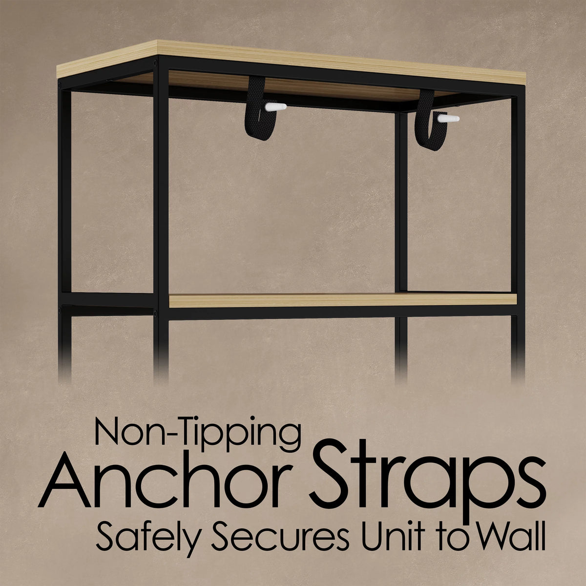 5-Tier Gray Bookshelf E663151