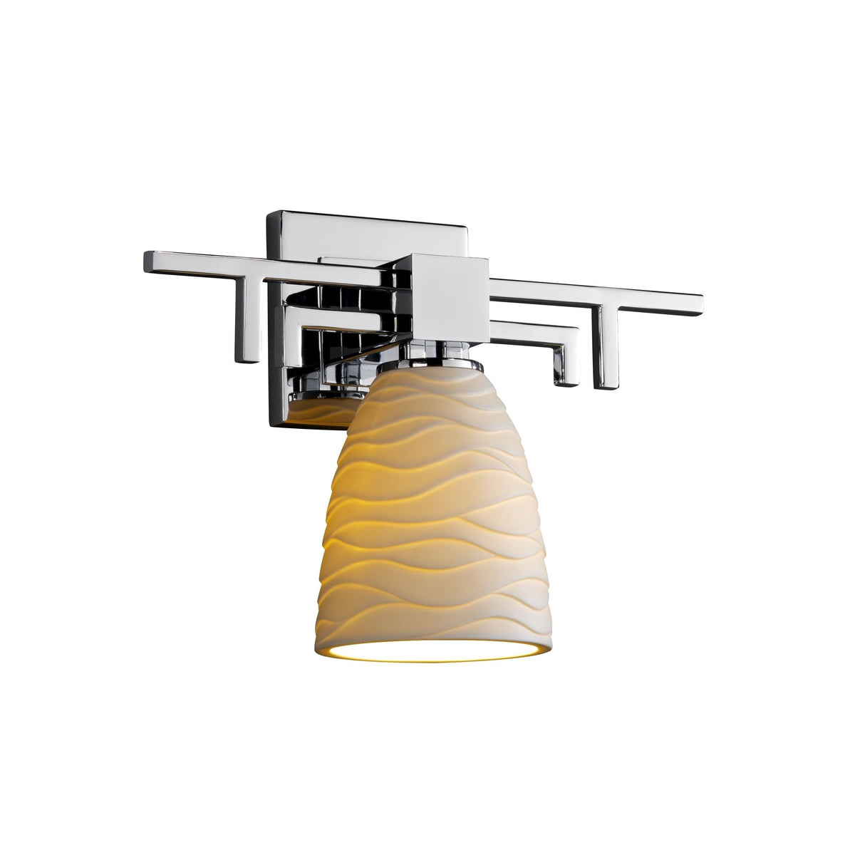 Polished Chrome Bathroom Sconce T66155