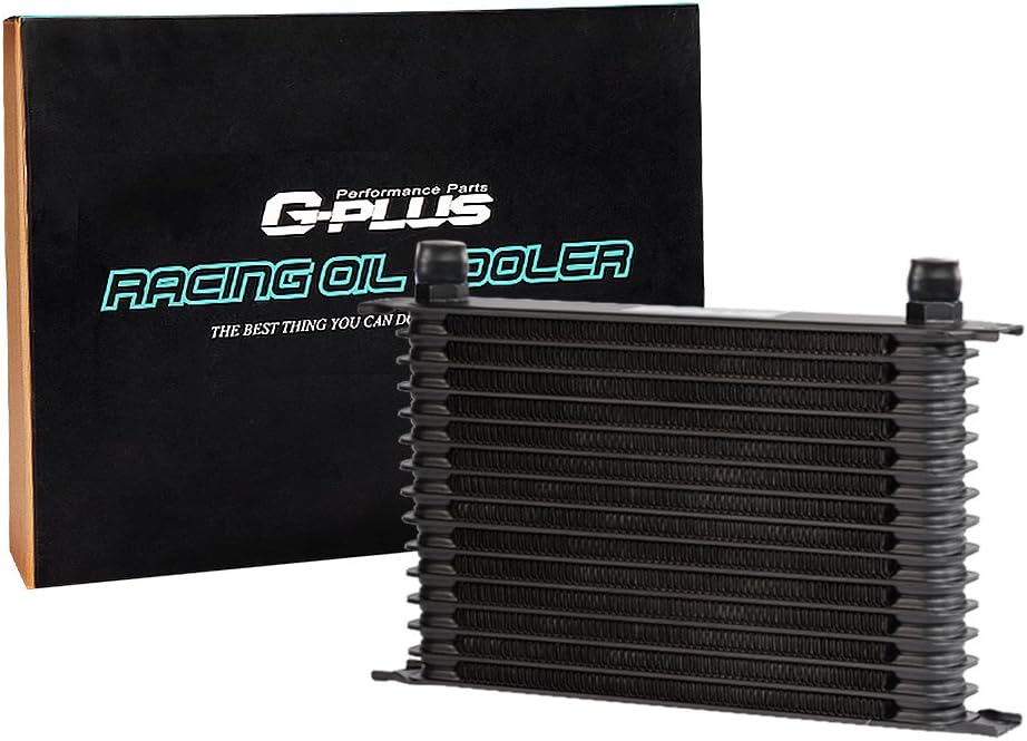 15 Row An-10 Aluminum Oil Cooler Black Pack of 2 L215
