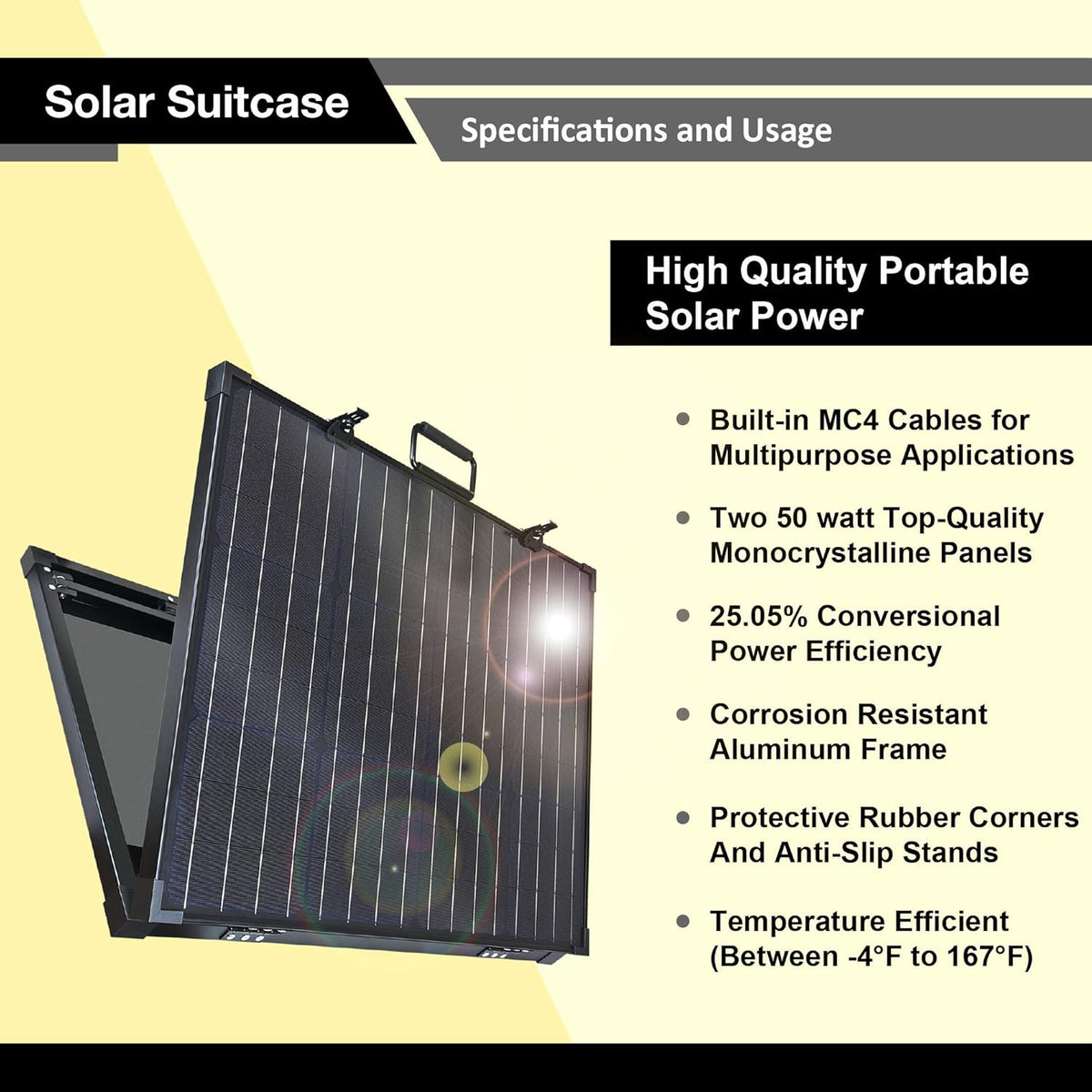 Solar Power Station with 100W Foldable Solar Panel kit R8723