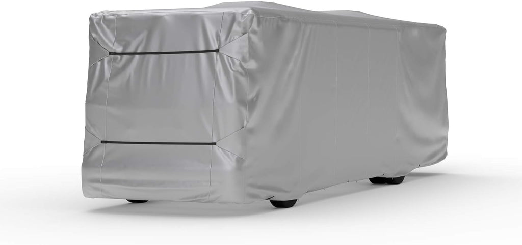 Weatherproof RV Cover for Class A RV 28' - 30' Long with Fleece Lining, Cable Lock, Storage Bag & Wind Straps B369