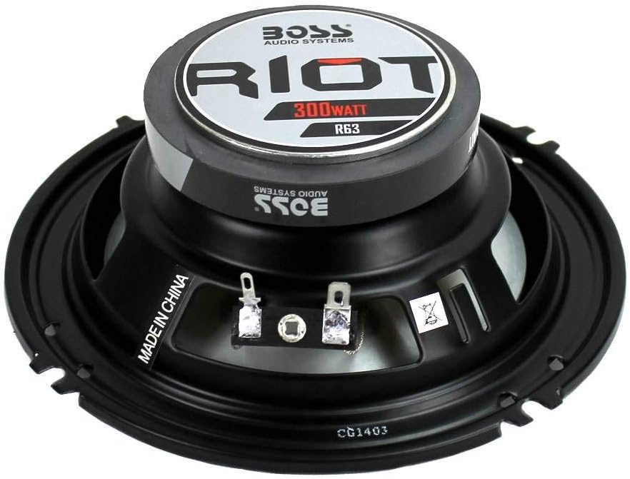 6.5" 600W 3 Way Car Audio Coaxial Speakers 4 Ohm Pack of 2 R202