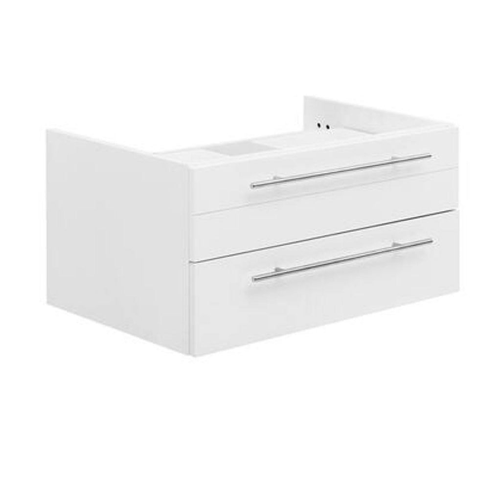 White Wall Hung Bathroom Cabinet R560