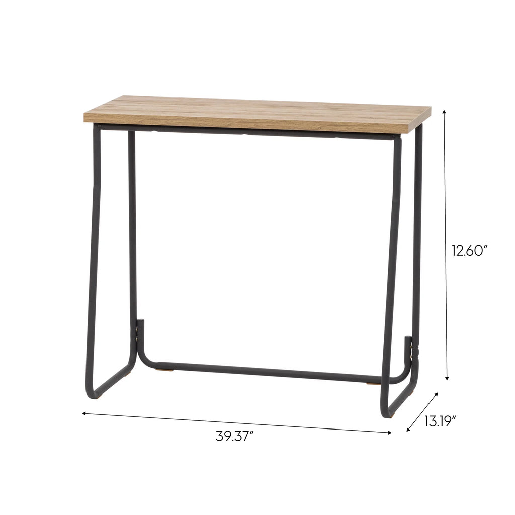 Modern Computer Office Desk with Matte Black Steel Frame A4179