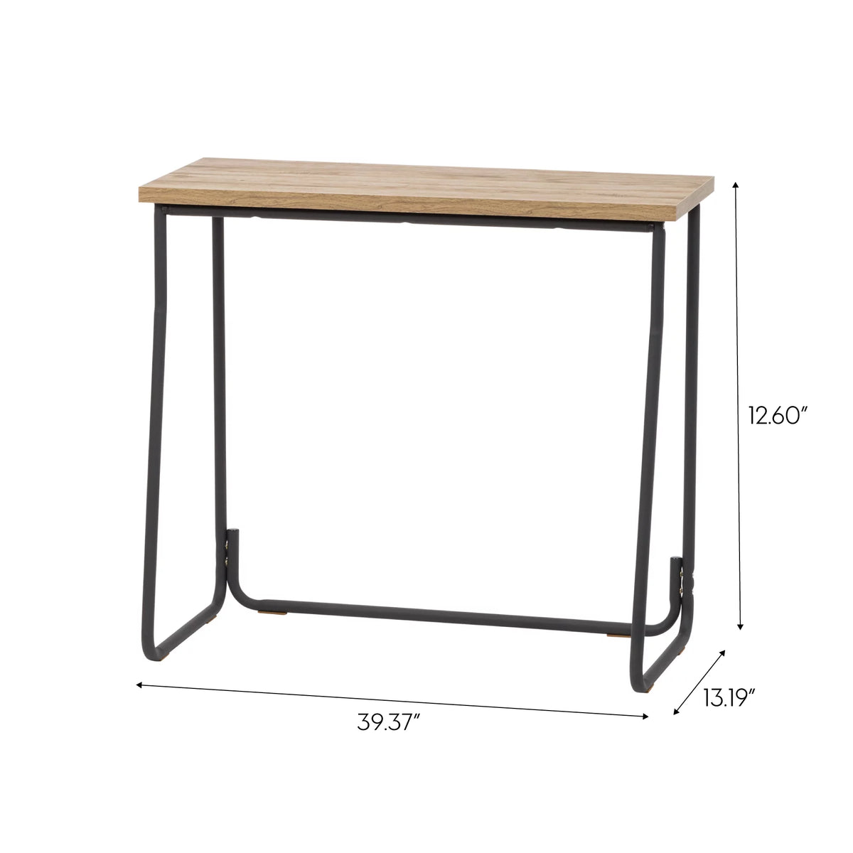 Modern Computer Office Desk with Matte Black Steel Frame A4179
