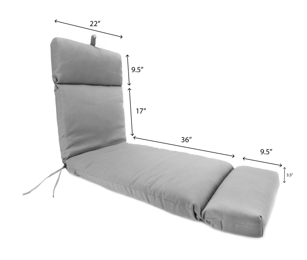 72" x 22" Multicolor Rectangle Chaise Lounge Outdoor Seating Cushion Q668