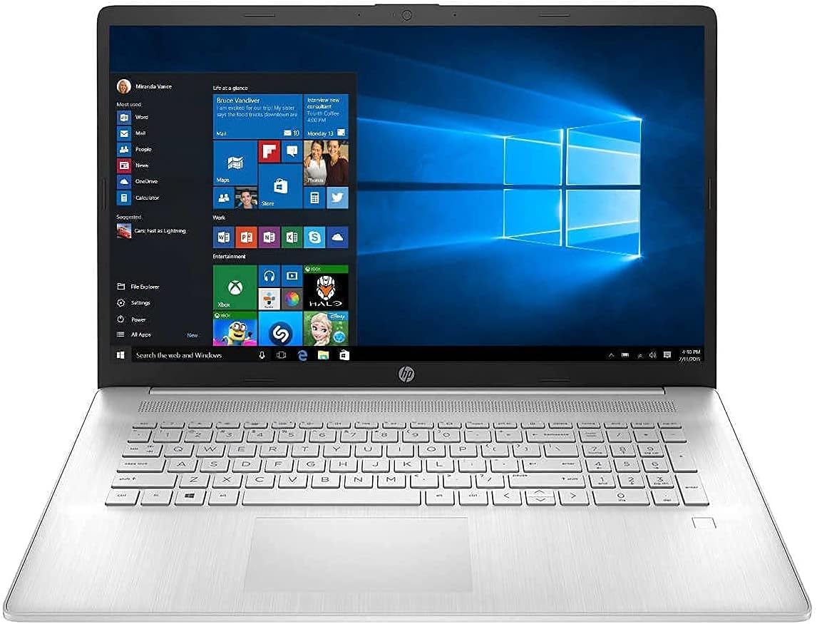 17.3inch Touchscreen AMD Ryzen 5 5500U Laptop PC, 16GB RAM 128GB SSD +1TB HDD, Silver A45663