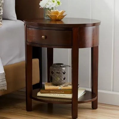 Espresso End Table with Storage T67161