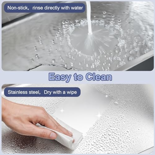 Stainless Steel Large Cat Litter Box with High Sides S278630