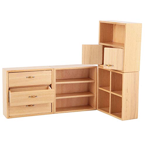 White 1:12 Mini Wood Cabinet Dollhouse Furniture O895