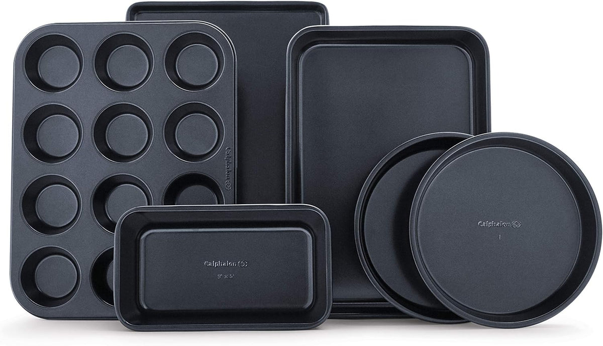 Nonstick Bakeware, 6 Piece, Black C48703