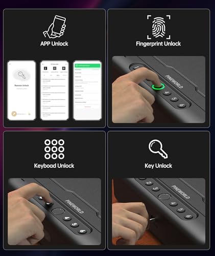 Biometric Gun Safe with Fingerprint or Keypad U558
