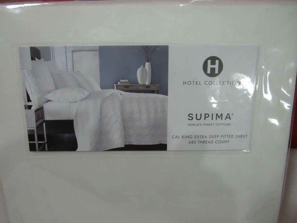 White 100% Supima Cotton California King Fitted Sheet X452