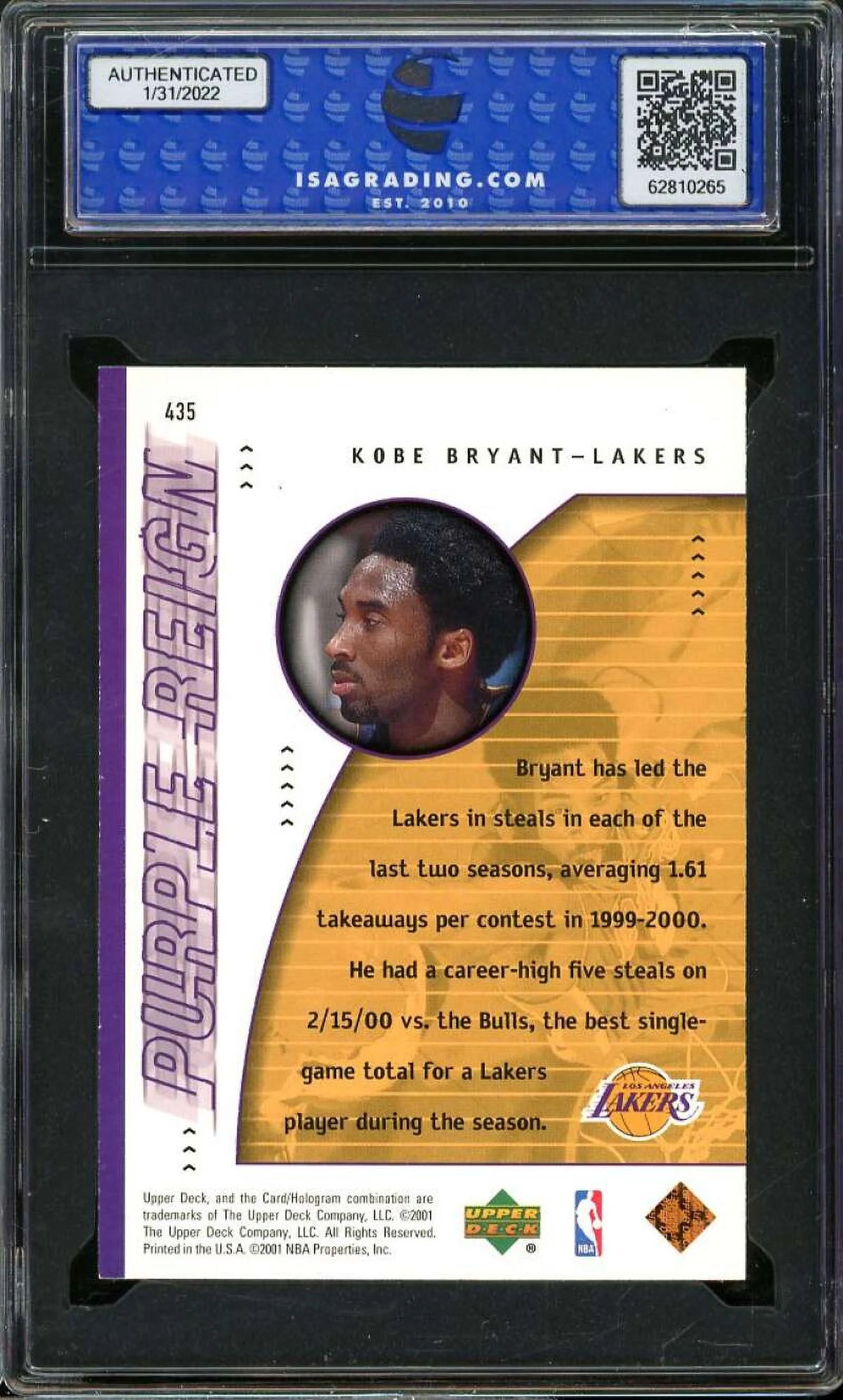 Kobe Bryant Card Q93737