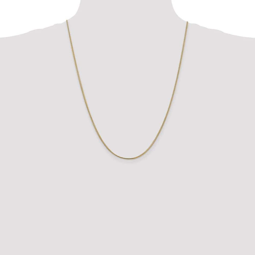 14kt Yellow Gold Franco Chain 24 inch Lobster Clasp Z48481