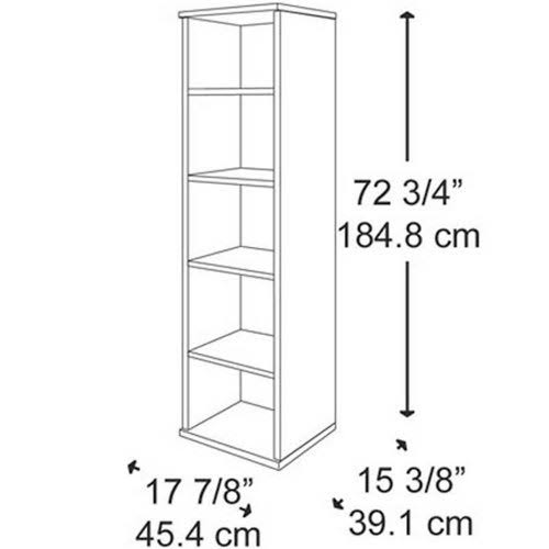 5 Shelf Mahogany Bookcase Y944654