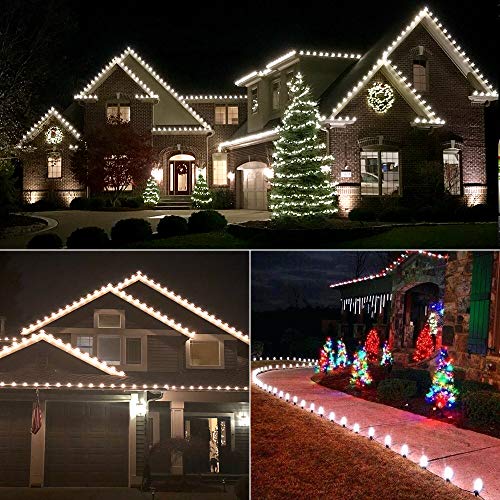 Cool White 16FT 25 LED Faceted Christmas Lights L31103