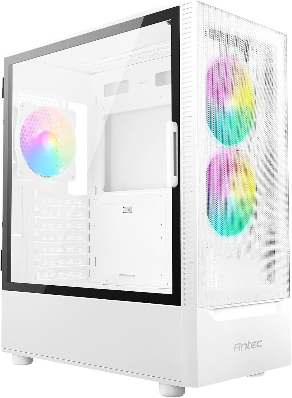 ATX Mid-Tower Case with Tempered Glass Side Panel, Black, Pack of 2 D78532