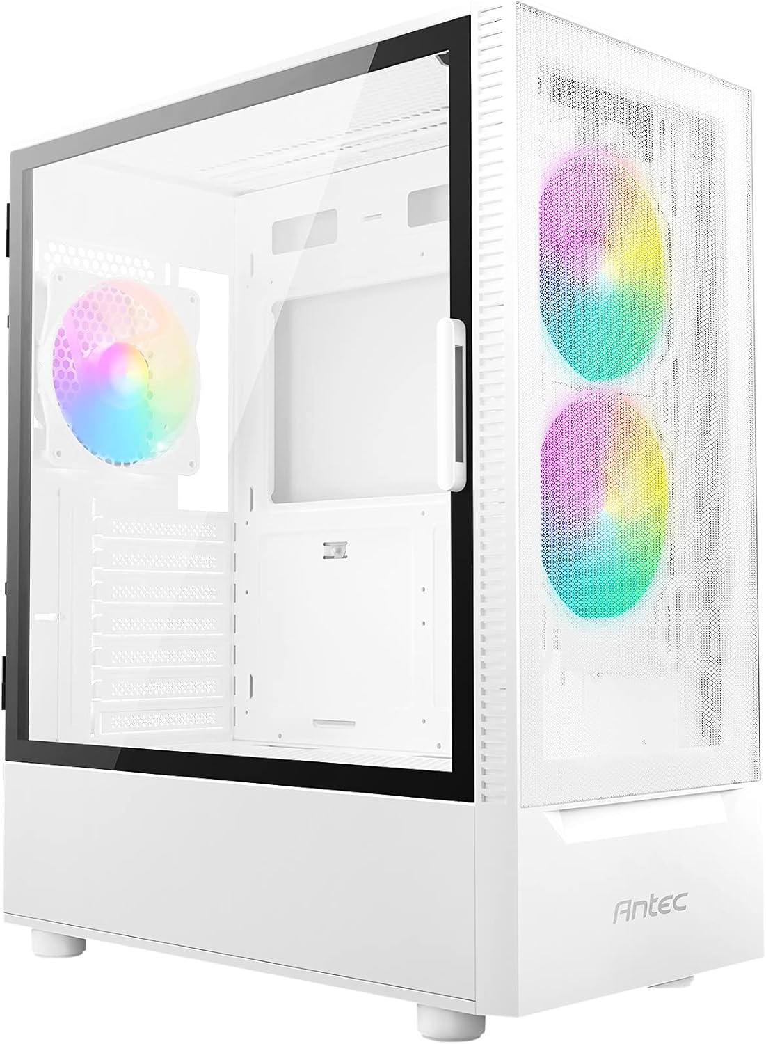 ATX Mid-Tower Case with Tempered Glass Side Panel, Black, Pack of 2 D78532