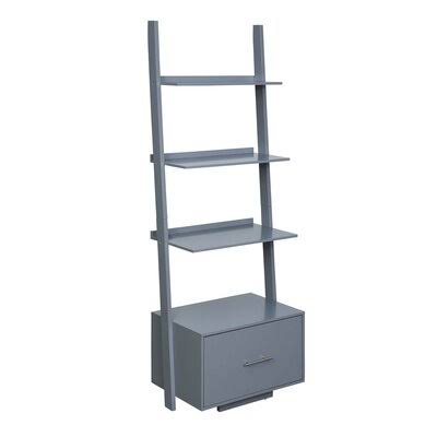 Ladder Bookcase Cherry W9536