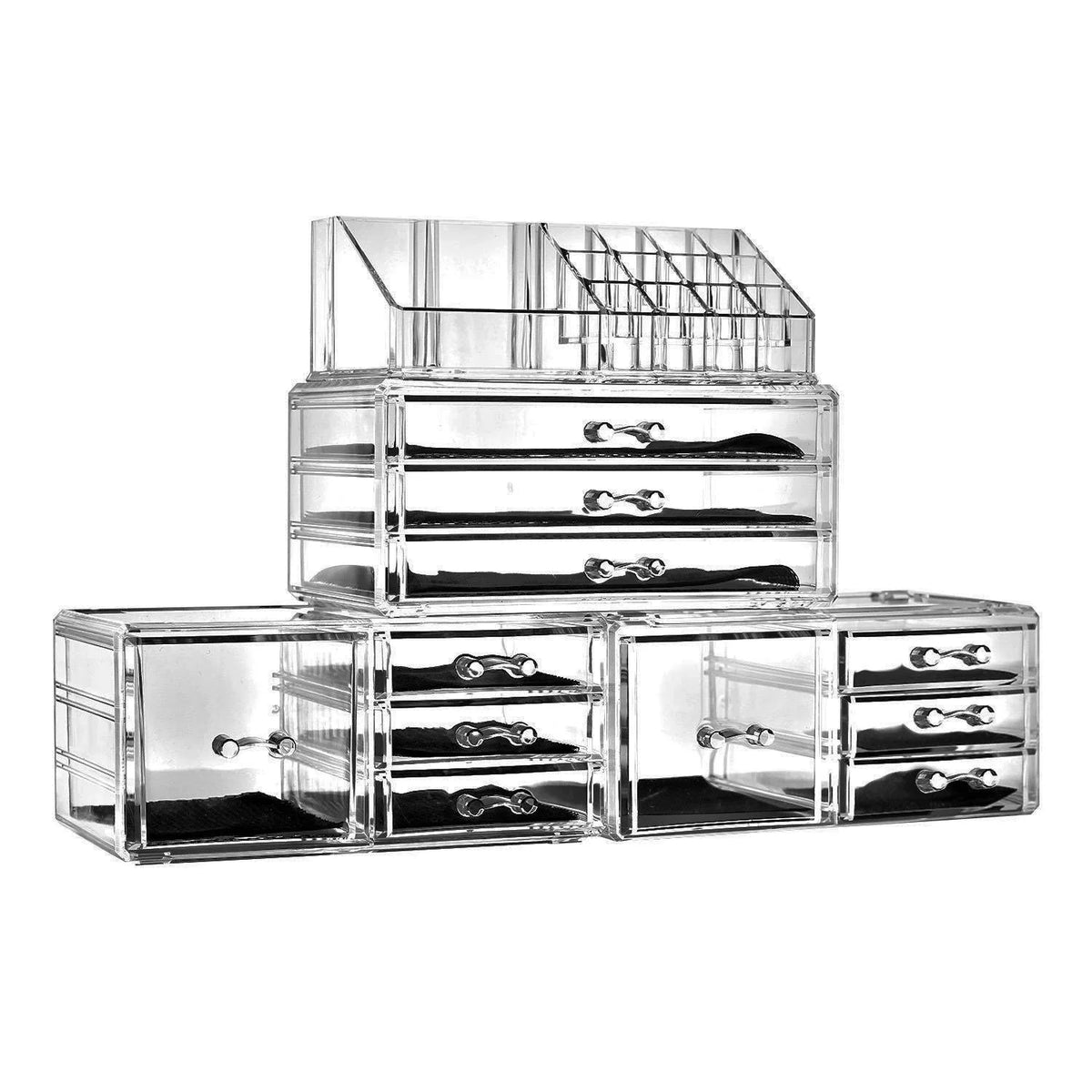 Transparent Makeup Organizer with Drawers D14878