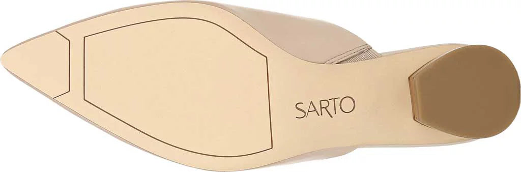 Leather Slip On Mules V8544
