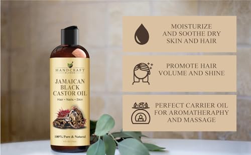 16 Fl Oz 100% Pure Natural Jamaican Black Castor Oil E4089