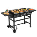 4-Burner Propane Gas Grill Griddle with Cover X3629