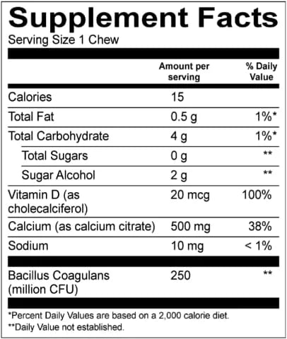 Bariatric Multivitamin Capsules and Calcium Citrate Soft Chews 1-Month Supply T1488