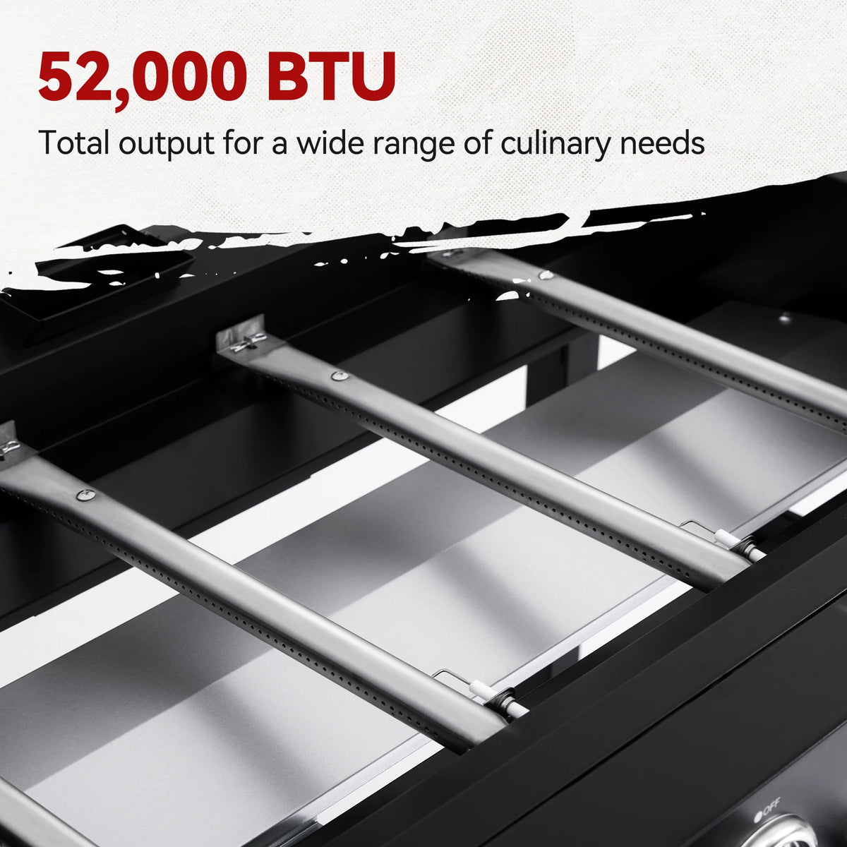 4-Burner Propane Gas Grill Griddle with Cover X3629
