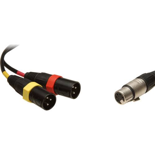 5-Pin Stereo XLR Female to Dual XLR Male Y-Cable G164439